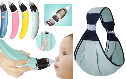 pack pour bébé et maman aspirateur nazal electrique + echarpe de transport